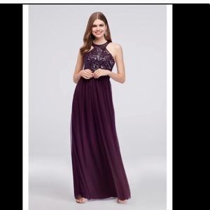 Maroon prom dress